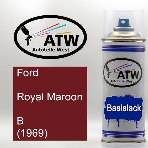 Ford, Royal Maroon, B (1969): 400ml Sprühdose, von ATW Autoteile West.